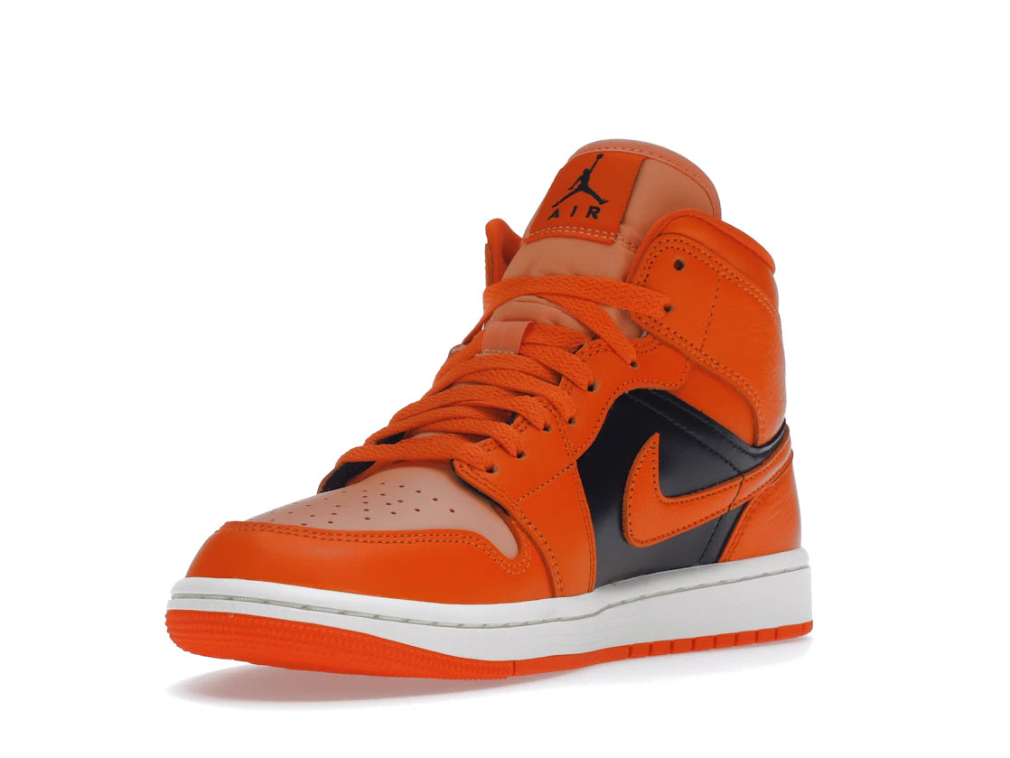 Jordan 1 Mid SE Rush Orange Crimson Bliss