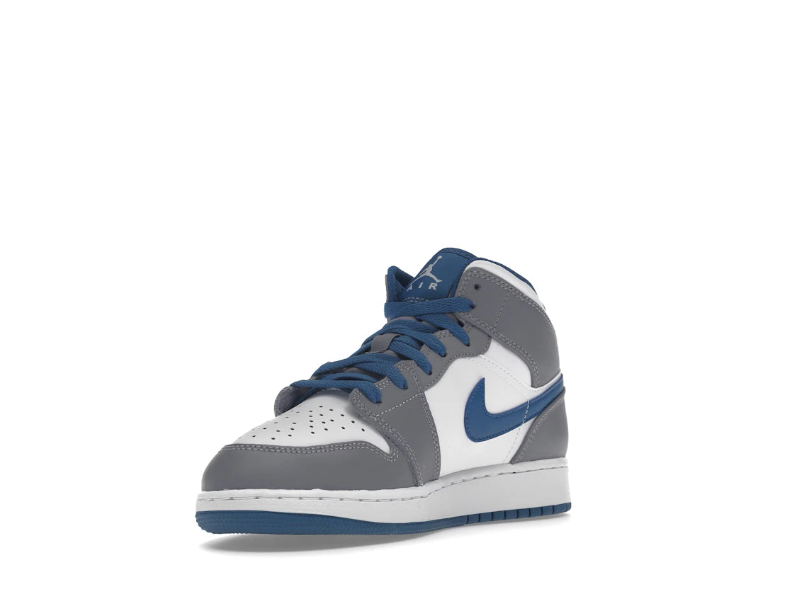 Jordan 1 Mid True Blue Cement