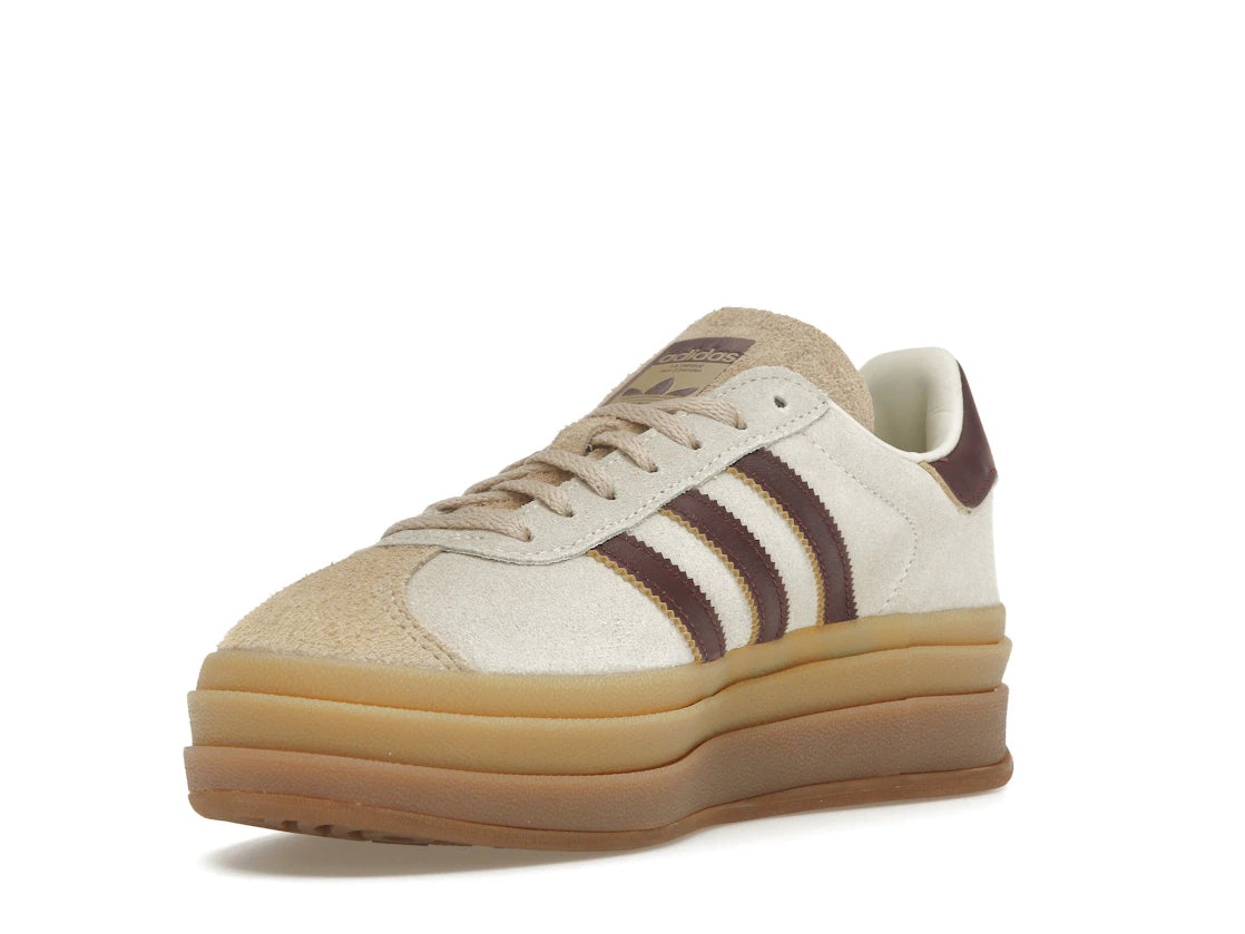 adidas Gazelle Bold Cream White Maroon