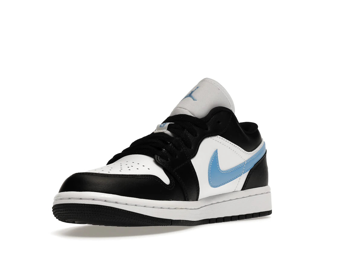 Jordan 1 Low Noir Bleu Université Blanc (Femme)