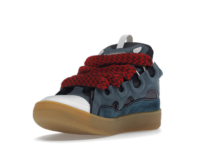 Lanvin Leather Curb Blue Grey