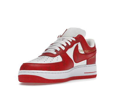 Louis Vuitton Nike Air Force 1 Low By Virgil Abloh White Red