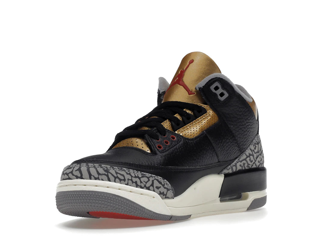Jordan 3 Retro Black Cement Gold