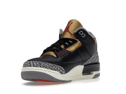 Jordan 3 Retro Black Cement Gold