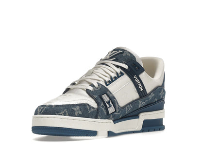 Louis Vuitton LV Trainer Monogram Denim White Blue