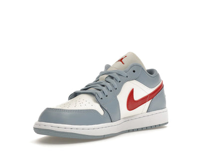 Jordan 1 Low Blue Whisper Dune Red