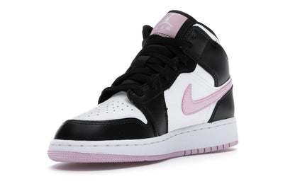 Jordan 1 Mid White Black Light Arctic Pink