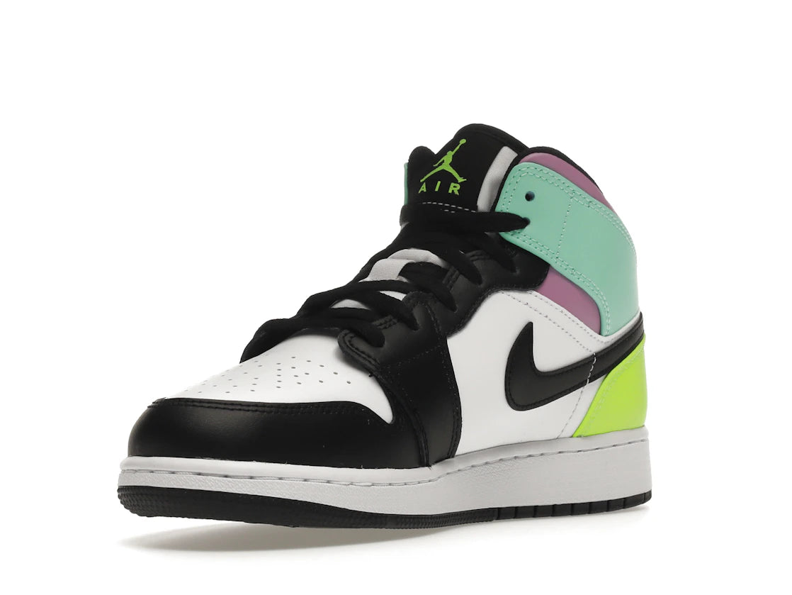 Jordan 1 Mid Pastel Black Toe