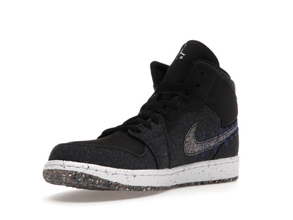 Jordan 1 Mid Crater Black