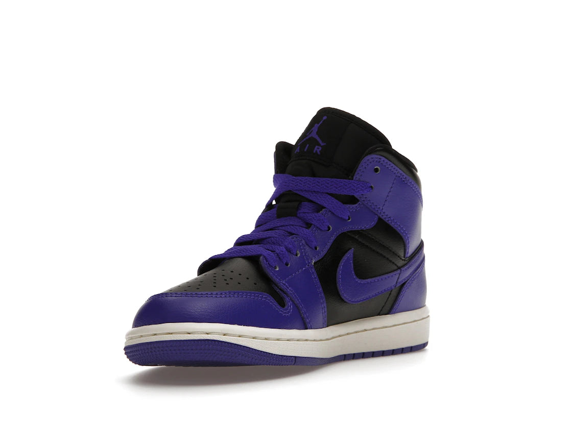 Jordan 1 Mid Purple Black