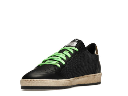 Golden Goose Ball-Star Low Black Fluorescent green