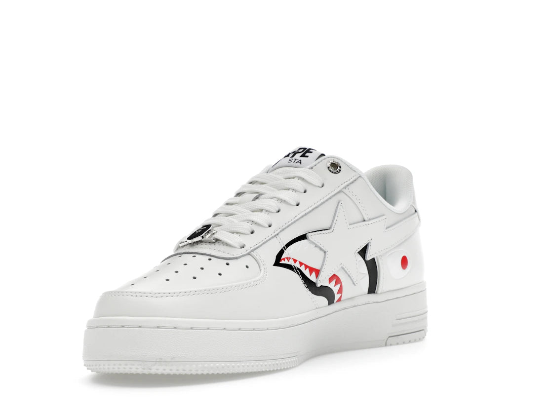 A Bathing Ape Bape Sta Low Shark Pack White