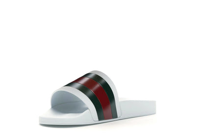 Gucci Pursuit Pool Slides White
