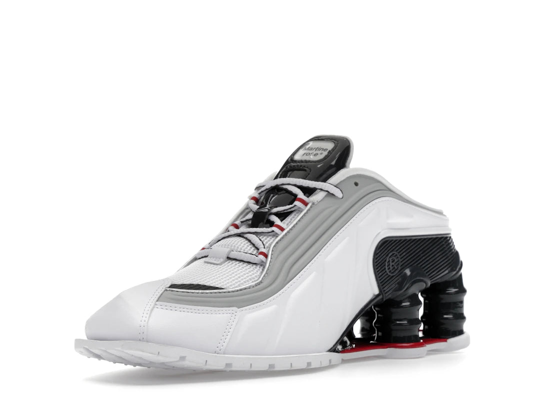 Nike Shox MR4 Mule Martine Rose Metallic Platinum Varsity Red