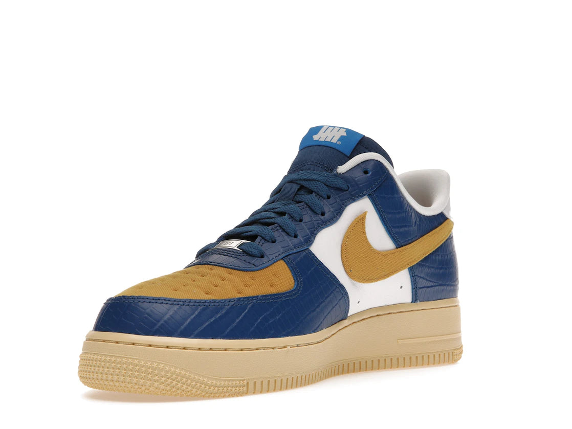 Nike Air Force 1 Low SP Undefeated 5 On It Blue Yellow Croc
