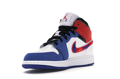 Jordan 1 Mid Rush Blue University Red