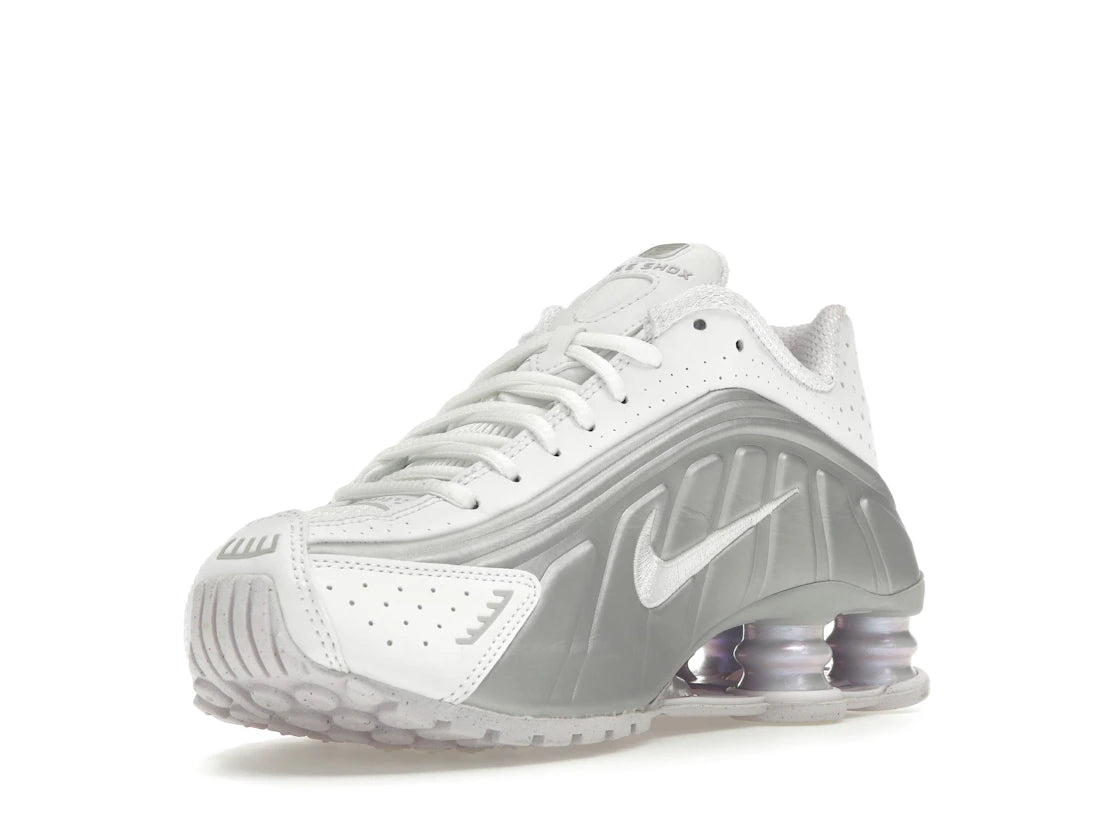 Nike Shox R4 White Metallic Platinum Barely Grape