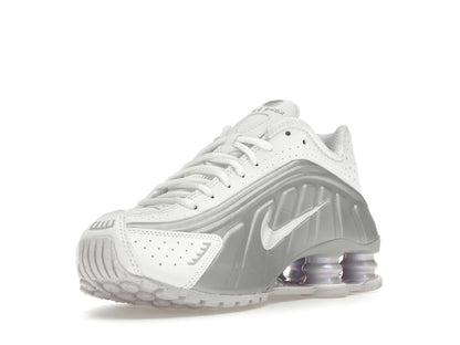 Nike Shox R4 White Metallic Platinum Barely Grape