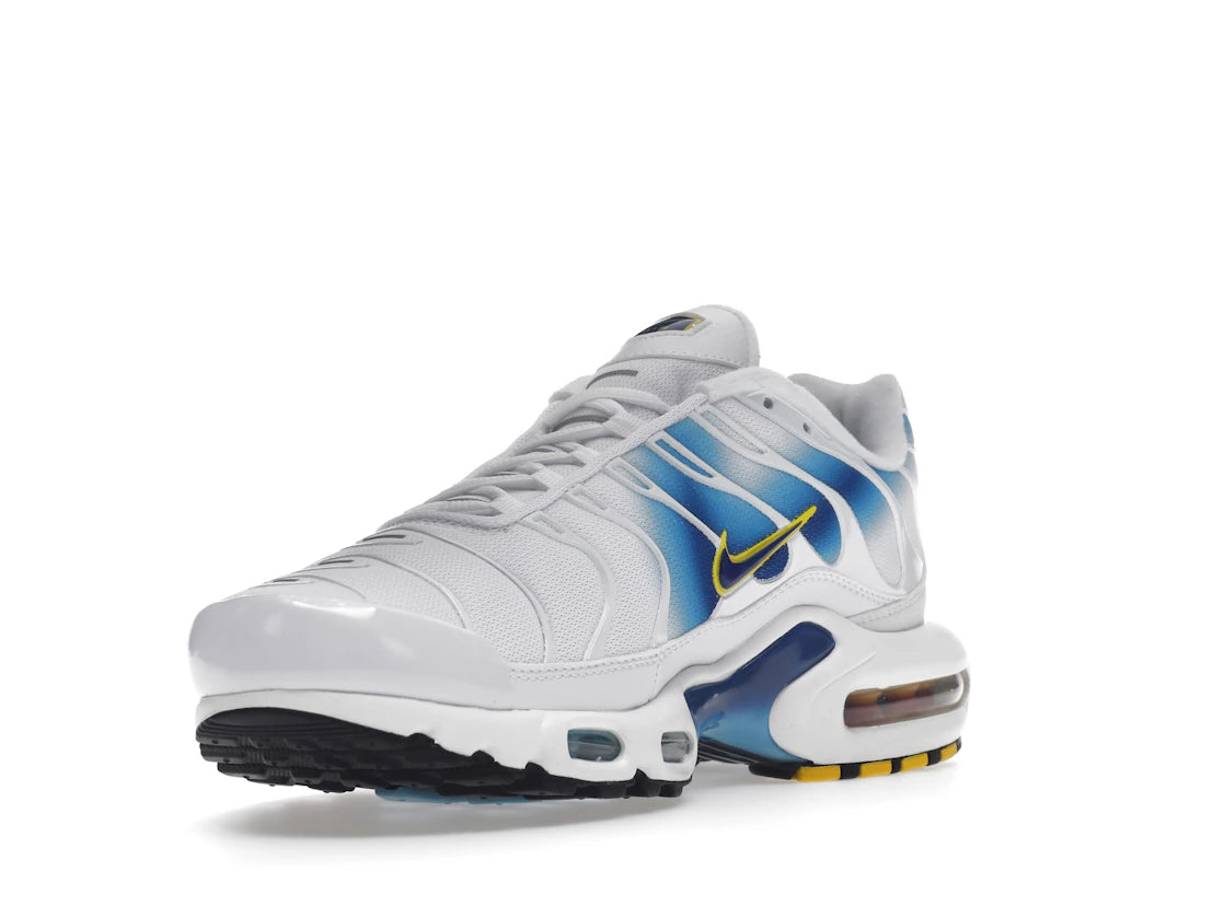 Nike Air Max Plus Spray Paint Swoosh White Blue
