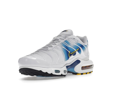 Nike Air Max Plus Spray Paint Swoosh White Blue