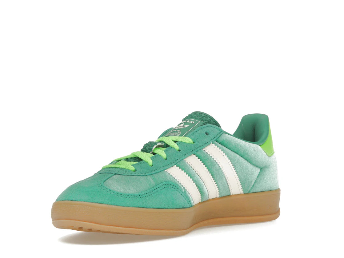 adidas Gazelle Indoor Semi Court Vert Velours (Femme)