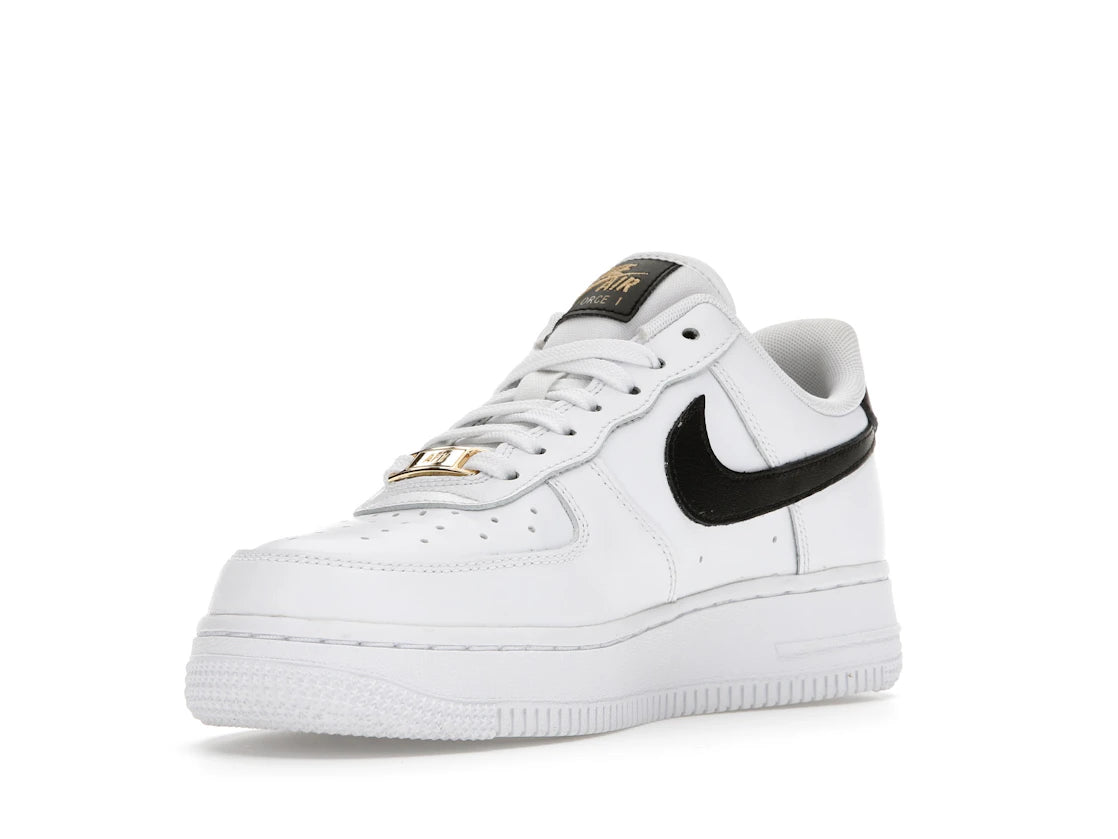 Nike Air Force 1 Low '07 Essential White Black Gold Mini Swoosh