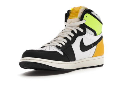 Jordan 1 Retro High White Black Volt University Gold