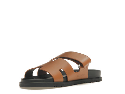 Hermes Chypre Sandal Naturel Black Smooth Calfskin Leather