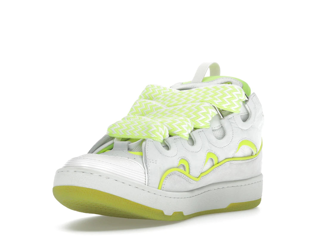 Lanvin Curb Sneaker White Fluo Yellow