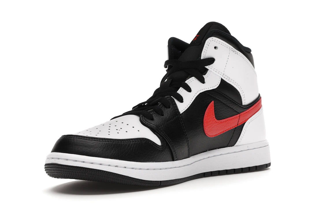 Jordan 1 Mid Black Chile Red White
