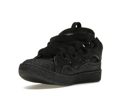 Lanvin Leather Curb Black Glitter
