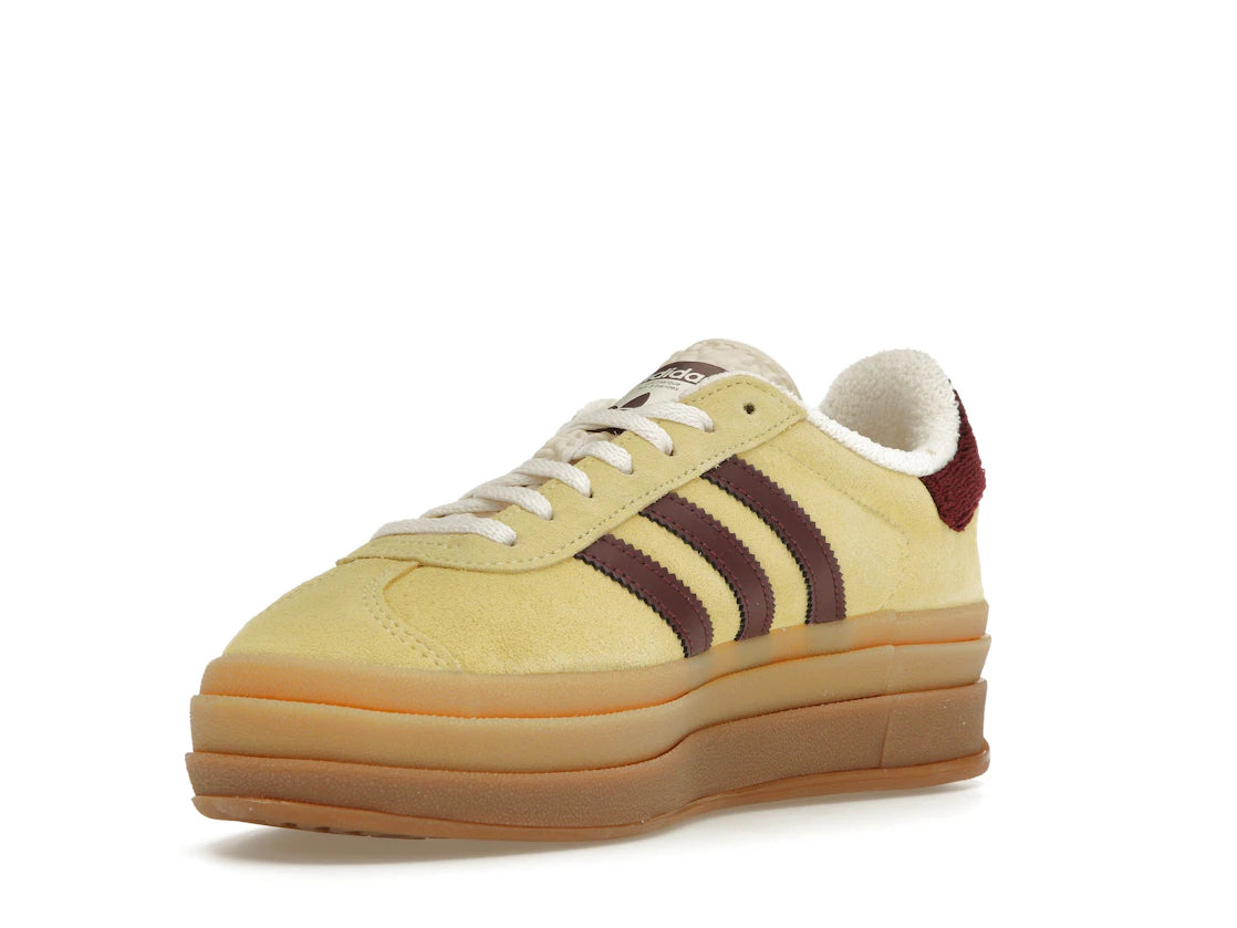 adidas Gazelle Bold Almost Yellow Maroon