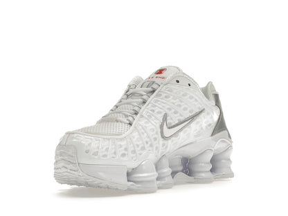 Nike Shox TL White Metallic Silver Max Orange