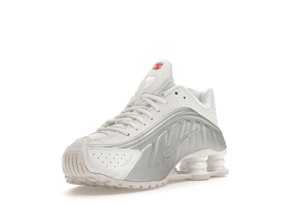 Nike Shox R4 White Metallic Silver