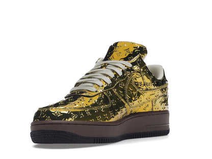Louis Vuitton Nike Air Force 1 Low By Virgil Abloh Metallic Gold