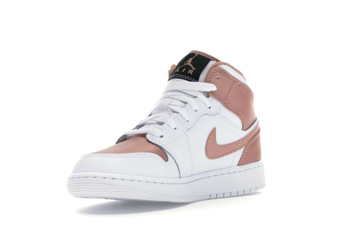 Jordan 1 Mid White Rose Gold