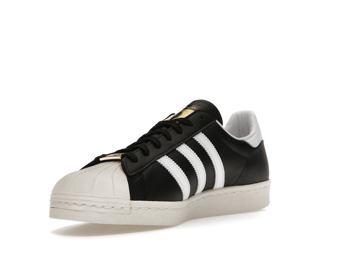 Adidas Superstar 80s Bape Black White Gold 2022
