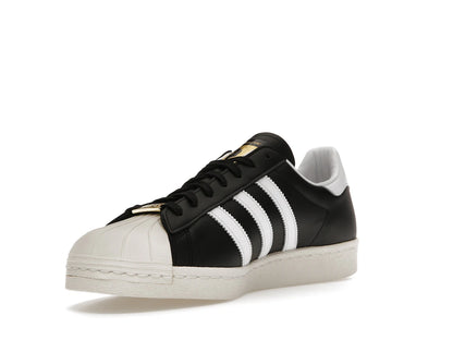 Adidas Superstar 80s Bape Black White Gold 2022