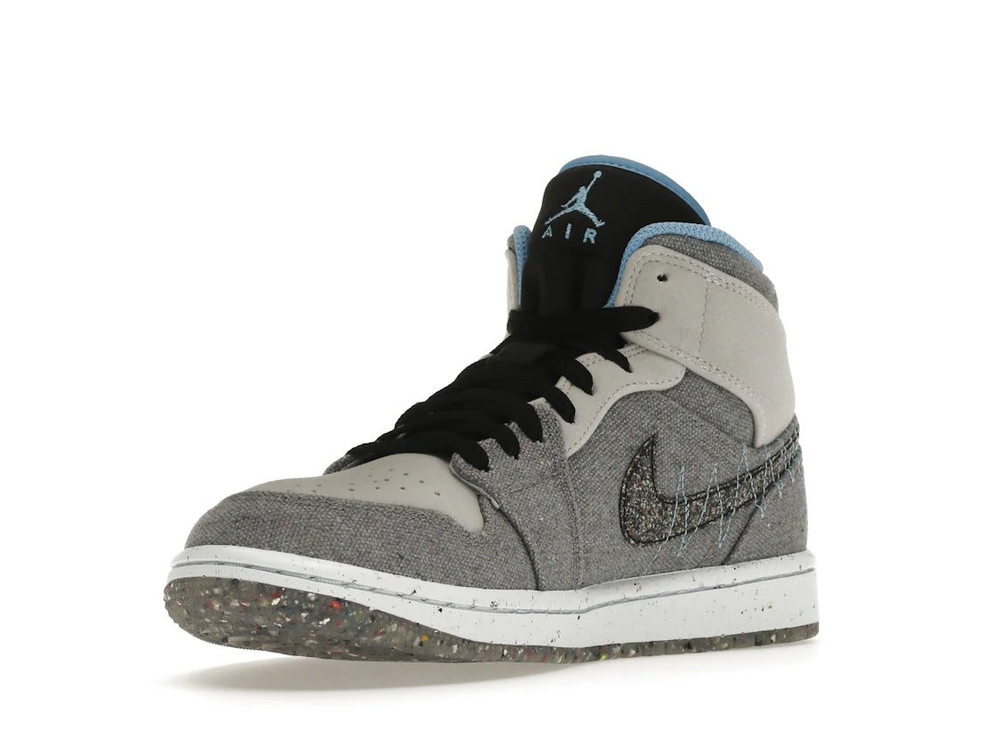 Jordan 1 Mid Crater Grey University Blue
