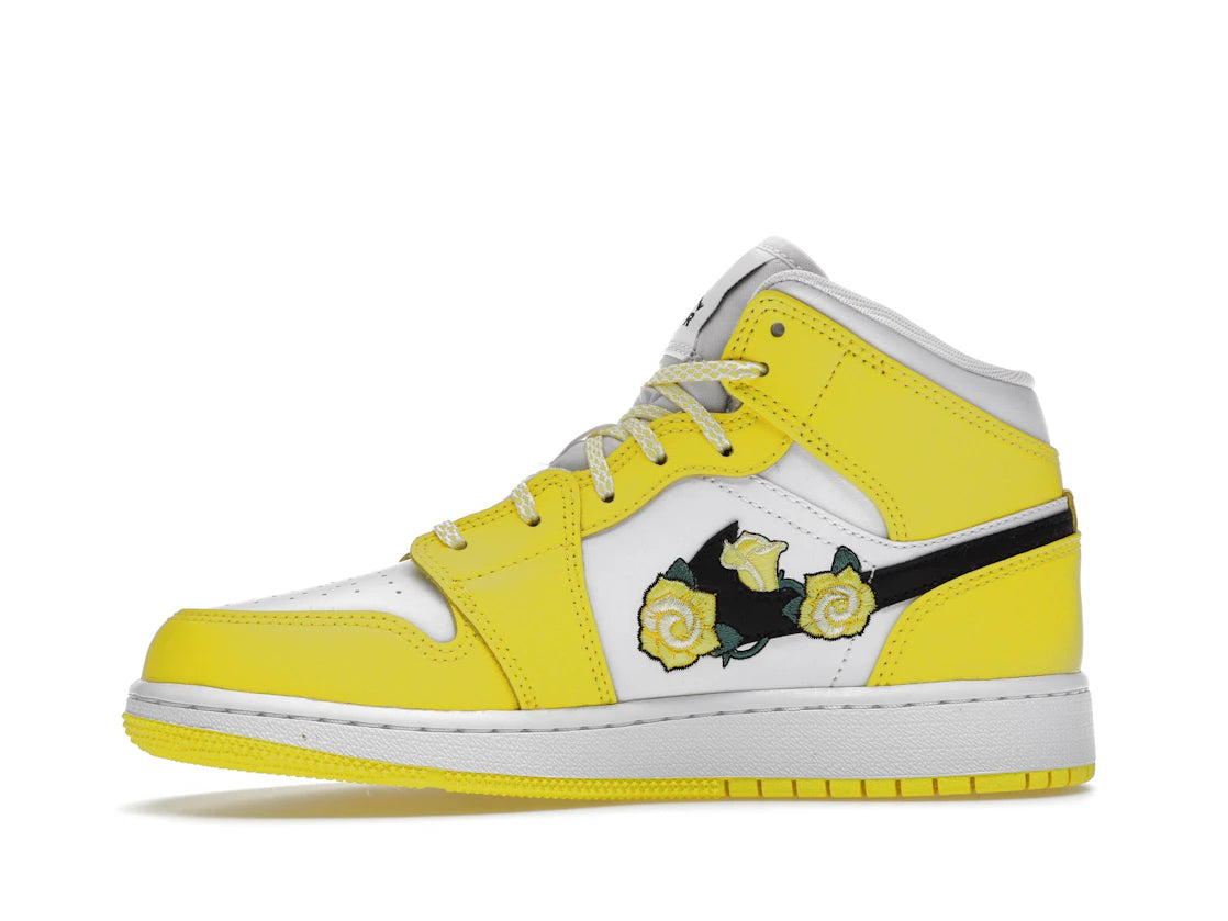 Jordan 1 Mid Dynamic Yellow Floral