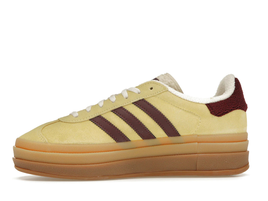 adidas Gazelle Bold Almost Yellow Maroon