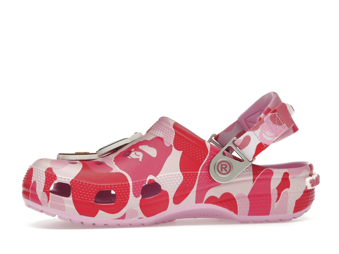 Crocs Classic Clog A Bathing Ape ABC Camo Pink