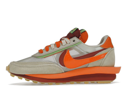 Nike LD Waffle sacai CLOT Kiss of Death Net Orange Blaze