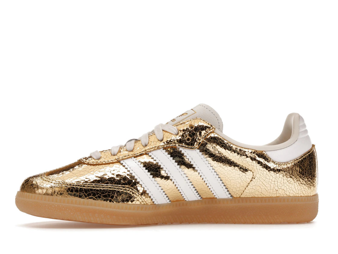 adidas Samba OG Gold Metallic Cracked Leather