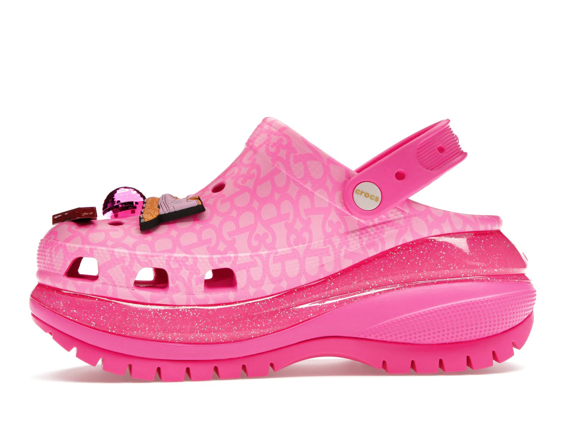 Crocs Classic Mega Crush Clog Barbie The Movie Electric Pink