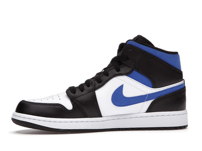 Jordan 1 Mid White Black Racer Blue