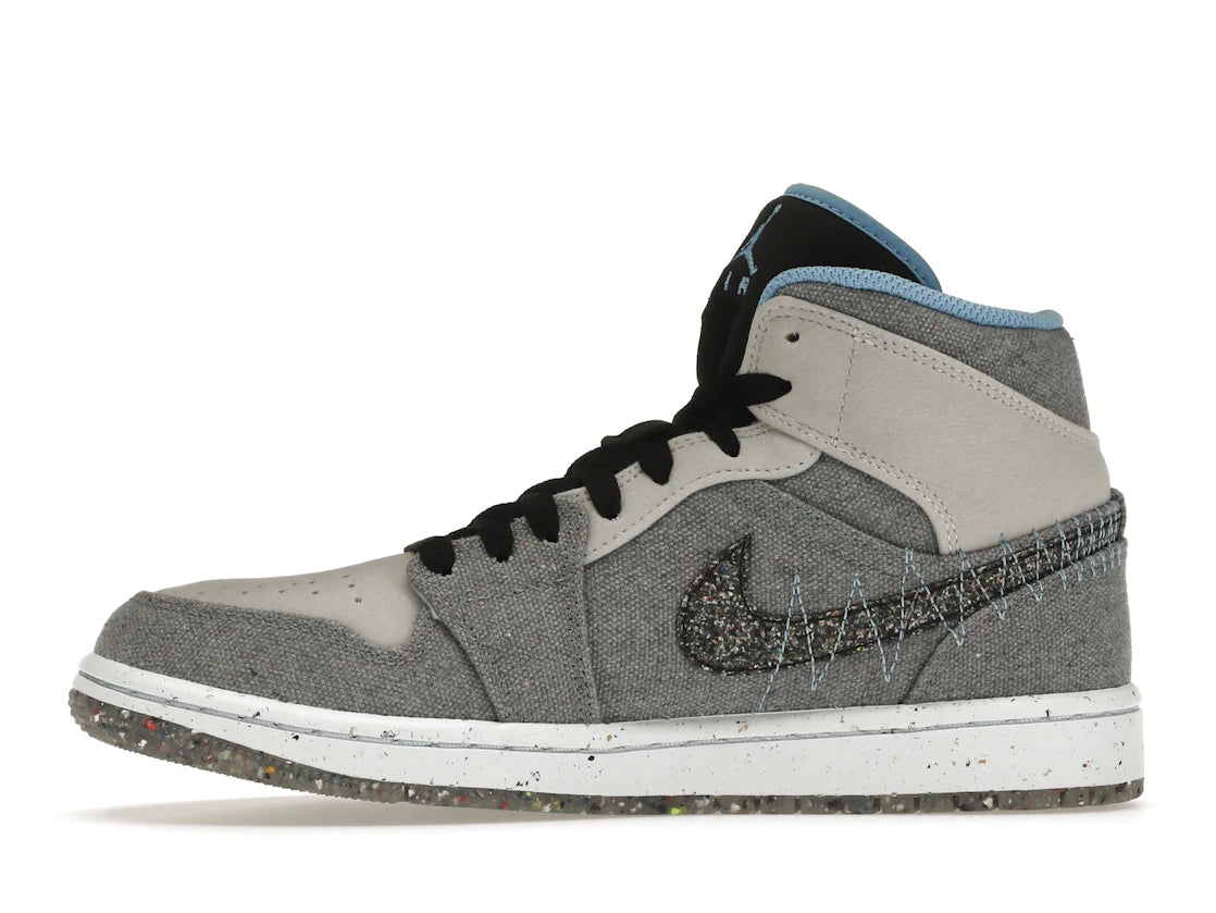 Jordan 1 Mid Crater Grey University Blue