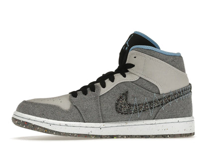 Jordan 1 Mid Crater Grey University Blue