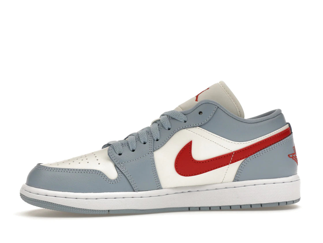 Jordan 1 Low Blue Whisper Dune Red