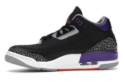 Jordan 3 Retro Black Court Purple